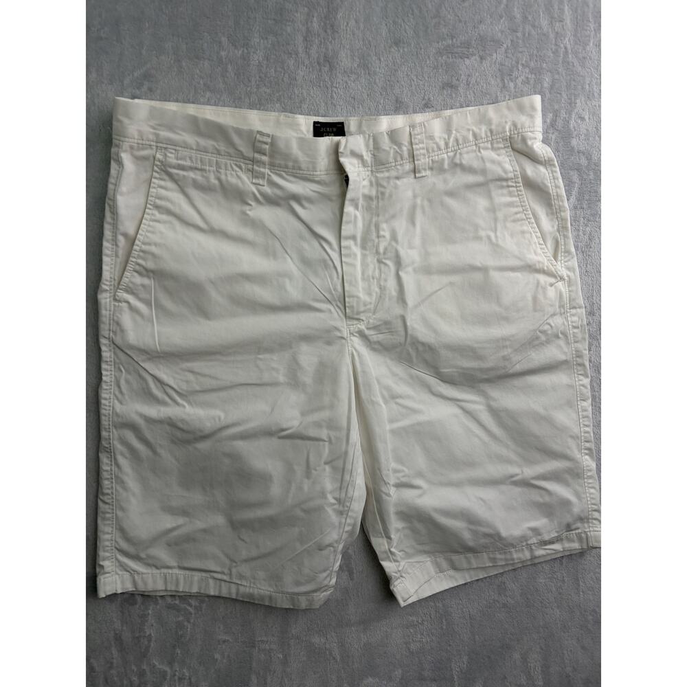 J.Crew Club Men's White Chino Shorts - Size 35W - Classic Summer Casual - Picture 5 of 9